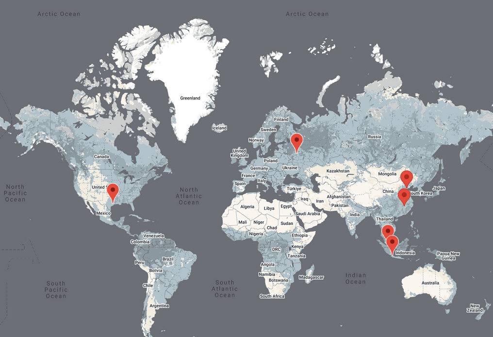FFC global project map